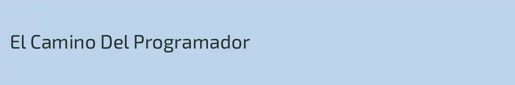 El Camino Del Programador